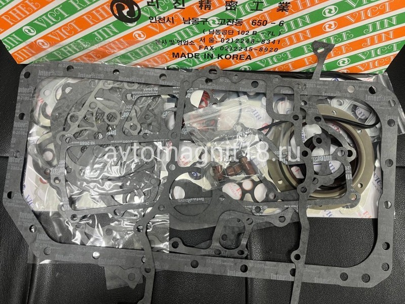 Прокладка двигателя HYUNDAI HD65,78,County дв.D4DD комплект (с ПГБЦ и сальниками) RHEE JIN